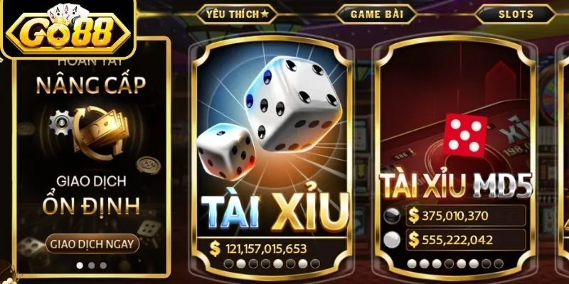 Khái quát về sảnh tài xỉu Go88 trong hệ sinh thái giải trí